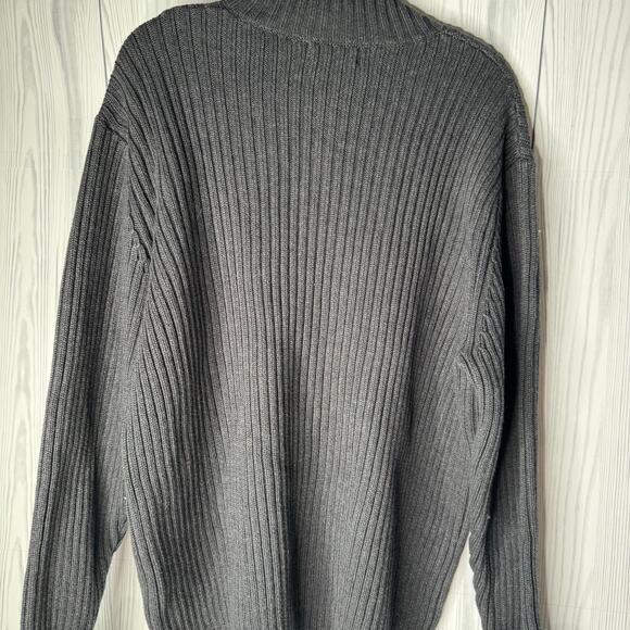Vintage 90s Lands' End Quarter Zip Pull Over Sweater Gorpcore Made in USA XL - Picture 5 of 7